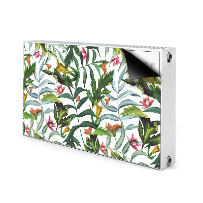 Magnetische radiatormat Tropische flora