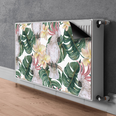 Magnetische radiatormat Tropische papegaaien