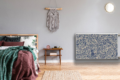Magnetische mat voor de radiator Blauwe bloem