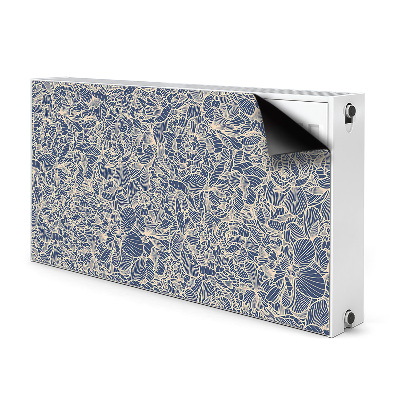 Magnetische mat voor de radiator Blauwe bloem