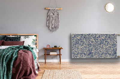 Magnetische mat voor de radiator Blauwe bloem