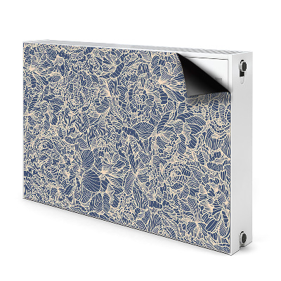 Magnetische mat voor de radiator Blauwe bloem