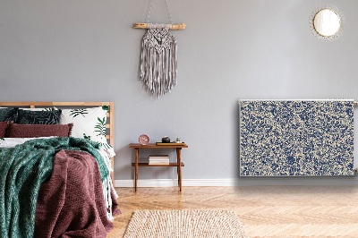 Magnetische mat voor de radiator Blauwe bloem