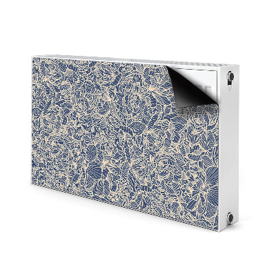 Magnetische mat voor de radiator Blauwe bloem