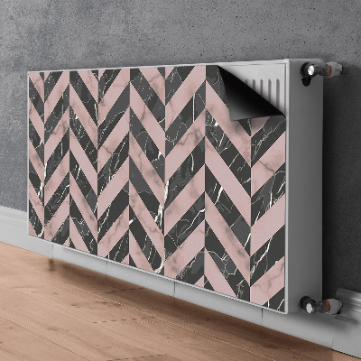 Magnetische mat voor de radiator Marmeren loftstijl