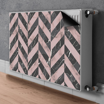 Magnetische mat voor de radiator Marmeren loftstijl