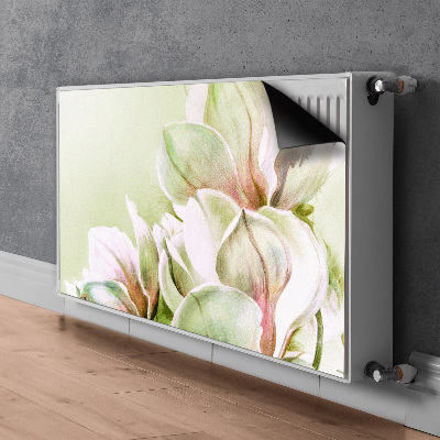 Magnetische bedrukte mat Magnolia-bloemen