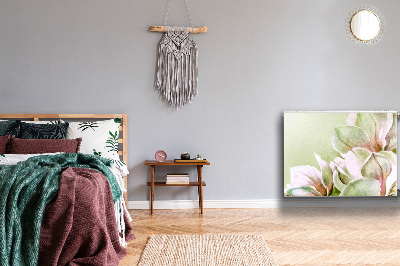 Magnetische bedrukte mat Magnolia-bloemen