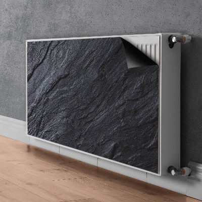 Decoratieve radiatormat Zwart marmer