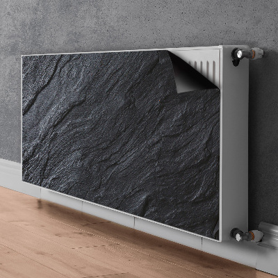 Decoratieve radiatormat Zwart marmer