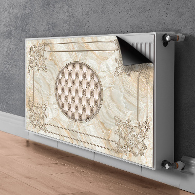 Decoratieve radiatormat Elegant marmerpatroon
