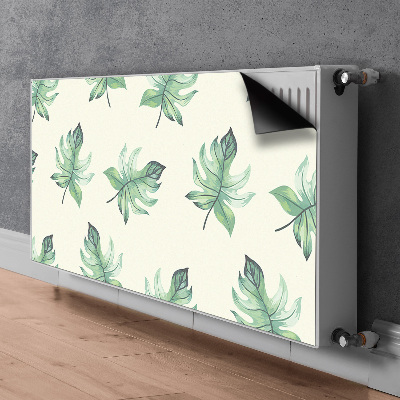 Magnetische radiatormat Tropische bladeren