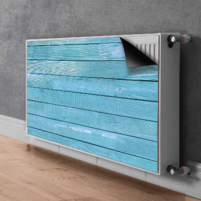 Decoratieve radiatormat Blauwe planken