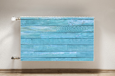 Decoratieve radiatormat Blauwe planken