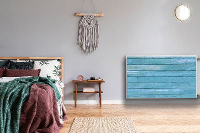 Decoratieve radiatormat Blauwe planken