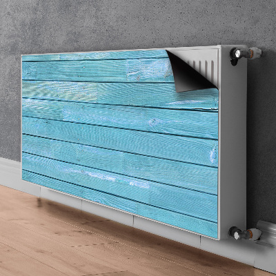 Decoratieve radiatormat Blauwe planken