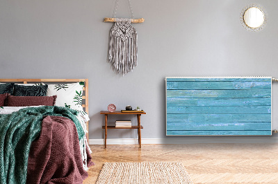 Decoratieve radiatormat Blauwe planken