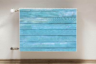 Decoratieve radiatormat Blauwe planken