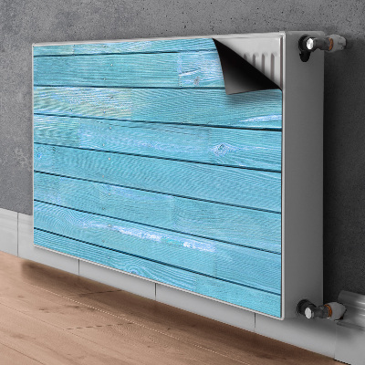 Decoratieve radiatormat Blauwe planken