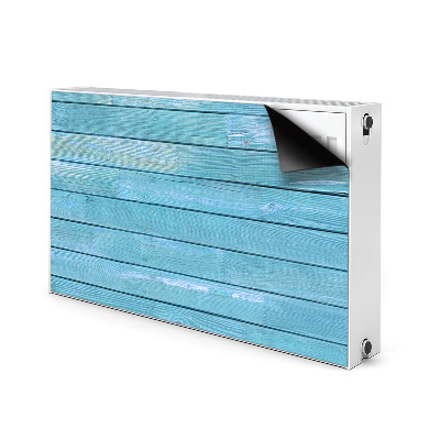 Decoratieve radiatormat Blauwe planken