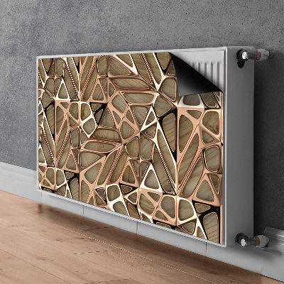 Magnetische mat voor de radiator Koper gaas hout