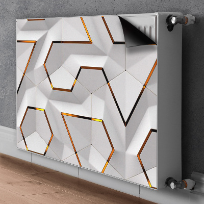 Magnetische mat voor de radiator Modern 3d-patroon