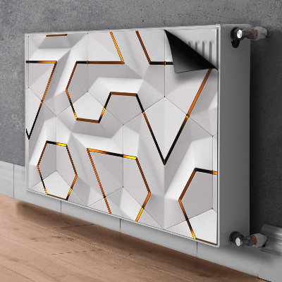 Magnetische mat voor de radiator Modern 3d-patroon