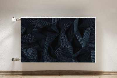Decoratieve radiatormat Geometrische 3d-graphics