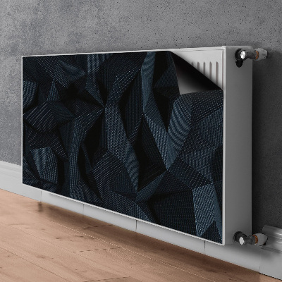 Decoratieve radiatormat Geometrische 3d-graphics
