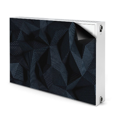 Decoratieve radiatormat Geometrische 3d-graphics