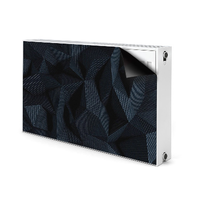 Decoratieve radiatormat Geometrische 3d-graphics