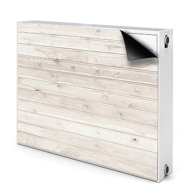Decoratieve radiatormat Witte planken
