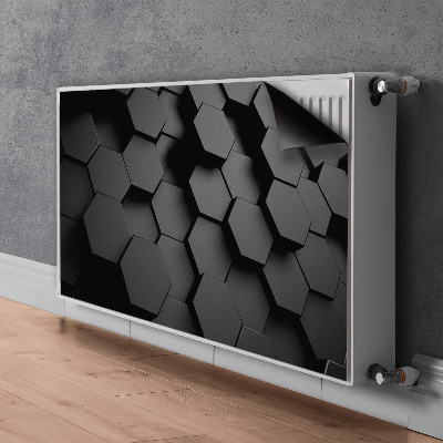 Decoratieve radiatormat Zwarte honingplakken
