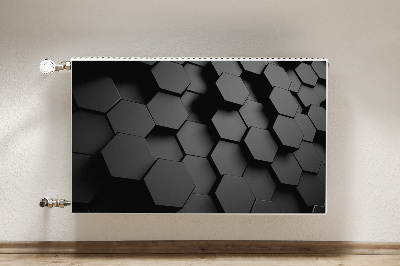 Decoratieve radiatormat Zwarte honingplakken
