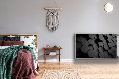 Decoratieve radiatormat Zwarte honingplakken