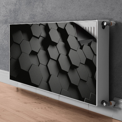 Decoratieve radiatormat Zwarte honingplakken