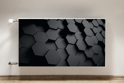 Decoratieve radiatormat Zwarte honingplakken