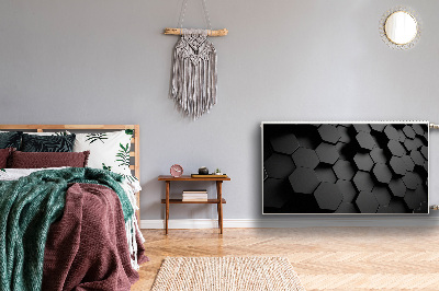 Decoratieve radiatormat Zwarte honingplakken