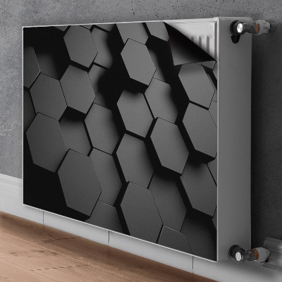 Decoratieve radiatormat Zwarte honingplakken
