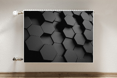 Decoratieve radiatormat Zwarte honingplakken