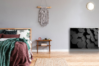 Decoratieve radiatormat Zwarte honingplakken