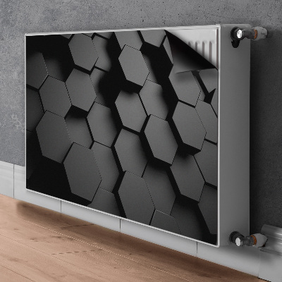 Decoratieve radiatormat Zwarte honingplakken