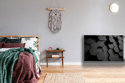 Decoratieve radiatormat Zwarte honingplakken