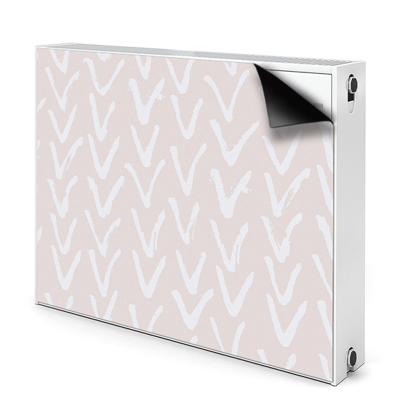 Magnetische radiatormat V lichtroze
