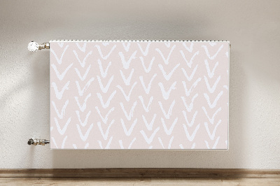Magnetische radiatormat V lichtroze