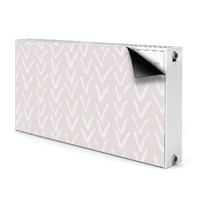 Magnetische radiatormat V lichtroze