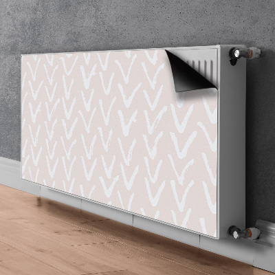 Magnetische radiatormat V lichtroze