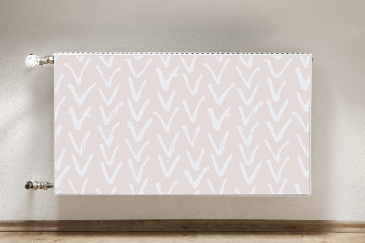 Magnetische radiatormat V lichtroze