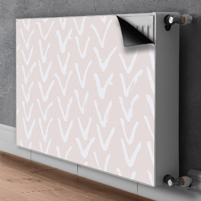 Magnetische radiatormat V lichtroze