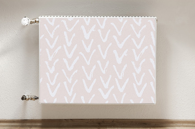 Magnetische radiatormat V lichtroze